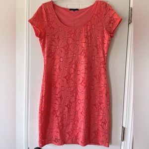 Tiana B coral flower dress